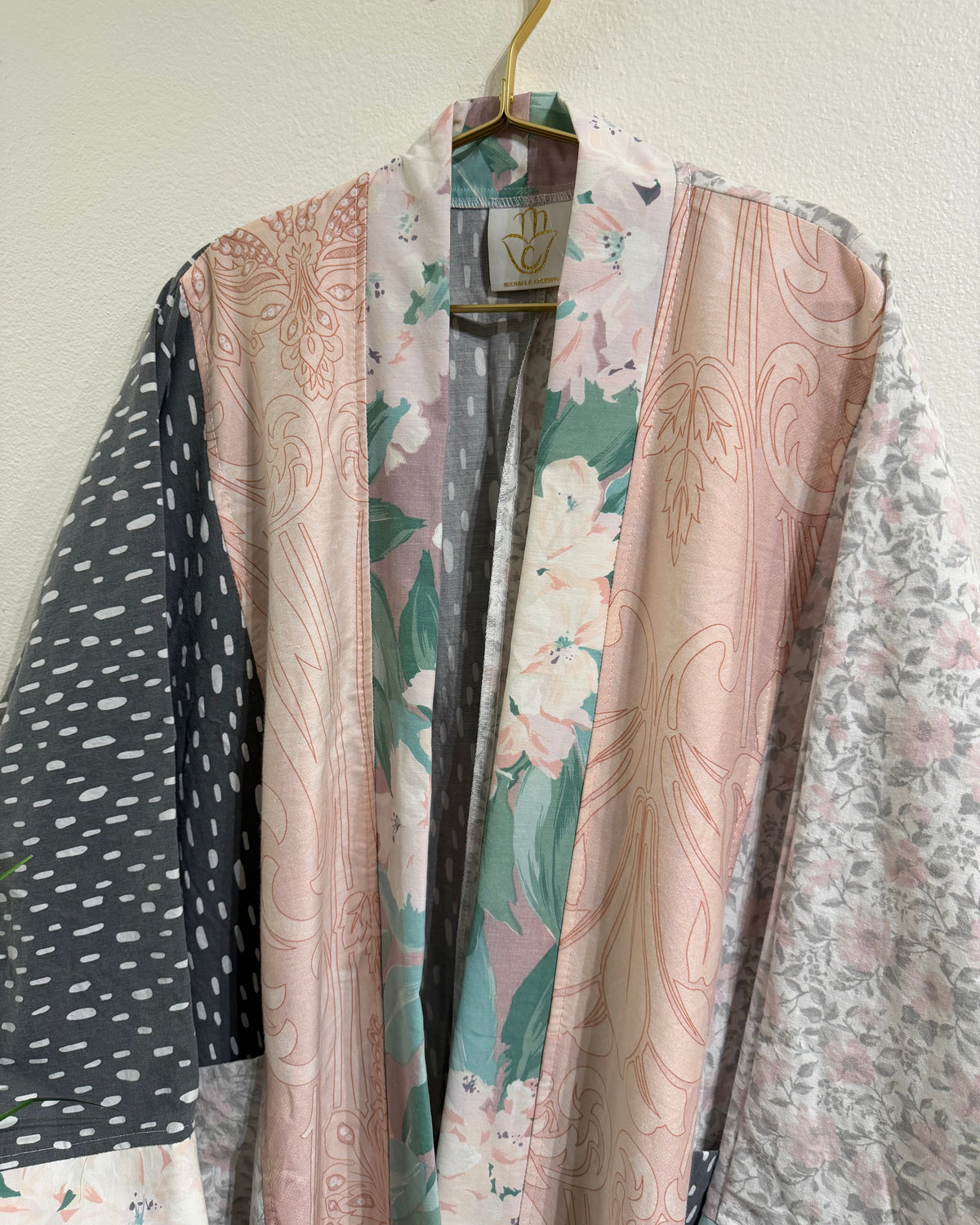 Upcycled Pocket Anorak Abaya — Blush & Ash