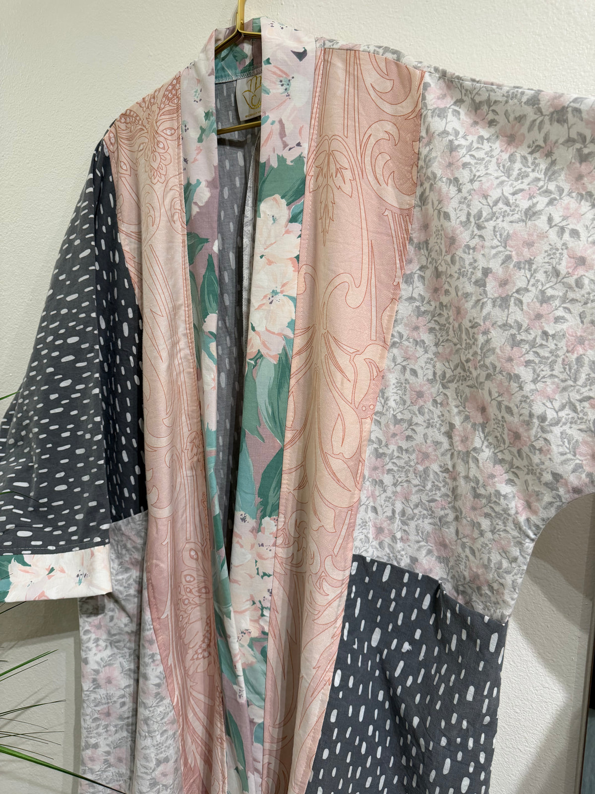 Upcycled Pocket Anorak Abaya — Blush & Ash