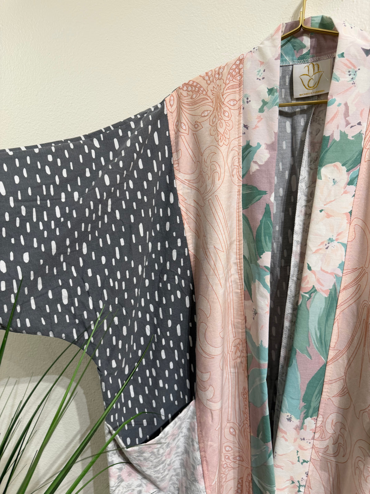 Upcycled Pocket Anorak Abaya — Blush & Ash