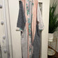 Upcycled Pocket Anorak Abaya — Blush & Ash