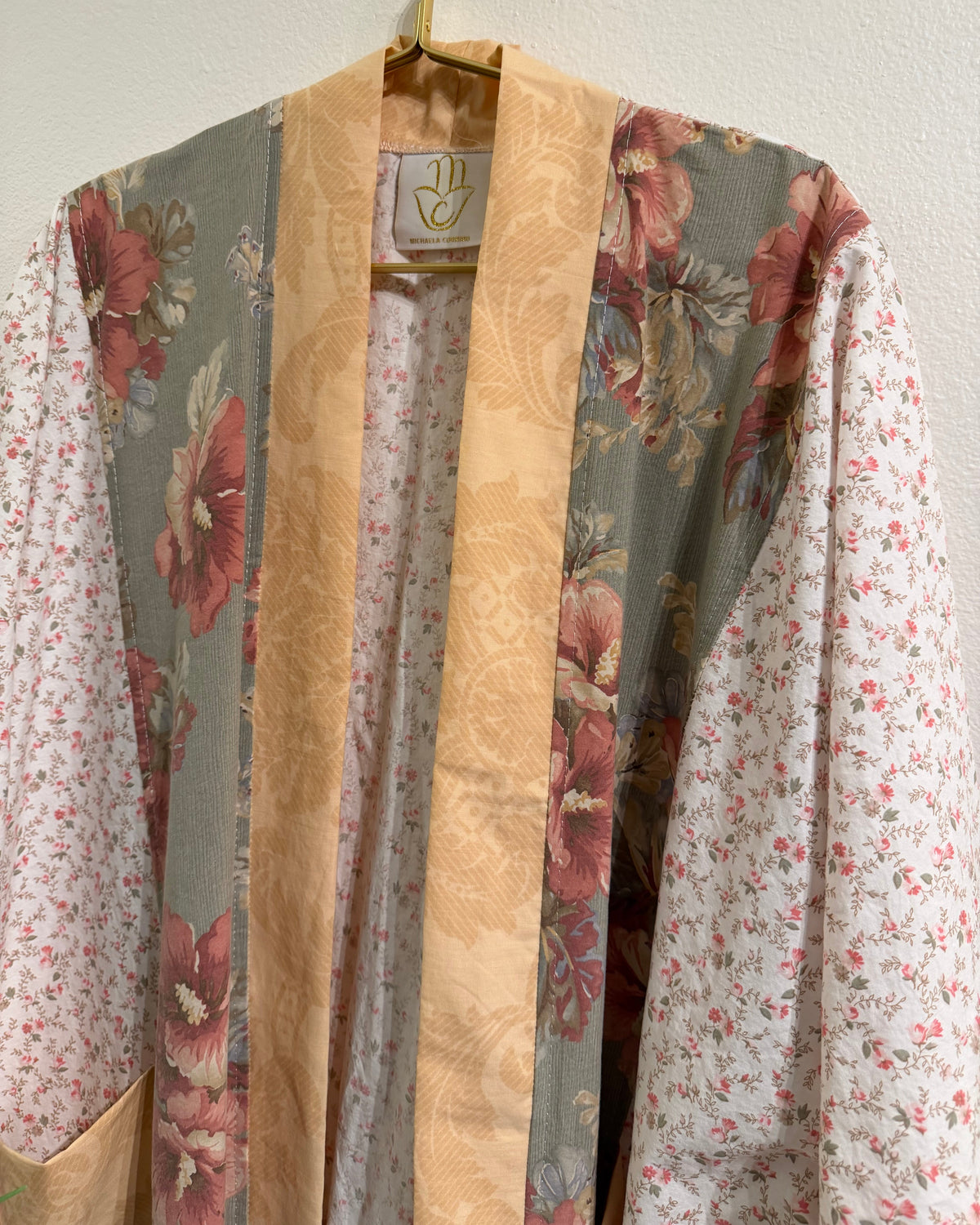 Upcycled Pocket Anorak Abaya — Harvest Bloom