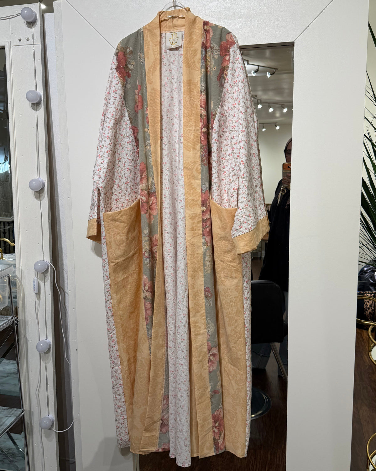 Upcycled Pocket Anorak Abaya — Harvest Bloom