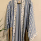 Upcycled Pocket Anorak Abaya — Blue Willow