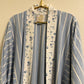 Upcycled Pocket Anorak Abaya — Blue Willow