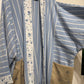 Upcycled Pocket Anorak Abaya — Blue Willow