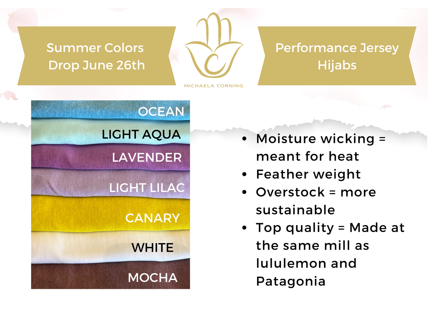 Performance Jersey Hijab: Pearly White