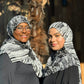 Georgette Chiffon Hijab: Bold & Beautiful Scrolls