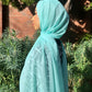 Crinkle Chiffon Hijab: Soft Spearmint