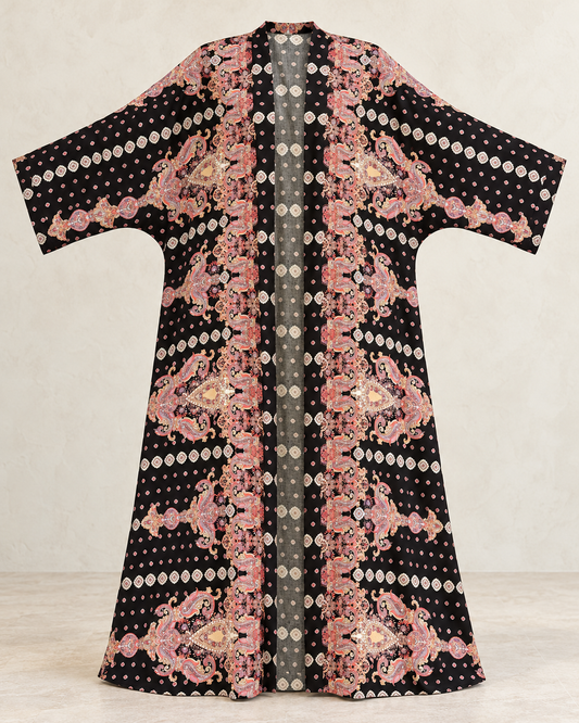 Nour Oversized Abaya - Midnight Reverie