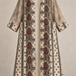 Up-cycled Pocket Anorak Abaya - Sandstone Paisley