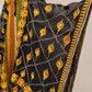 Traditional Kuwaiti Thobe — Gold & Black Brocade Lace