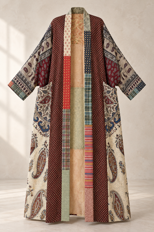 Up-cycled Pocket Anorak Abaya - Persian Heirloom