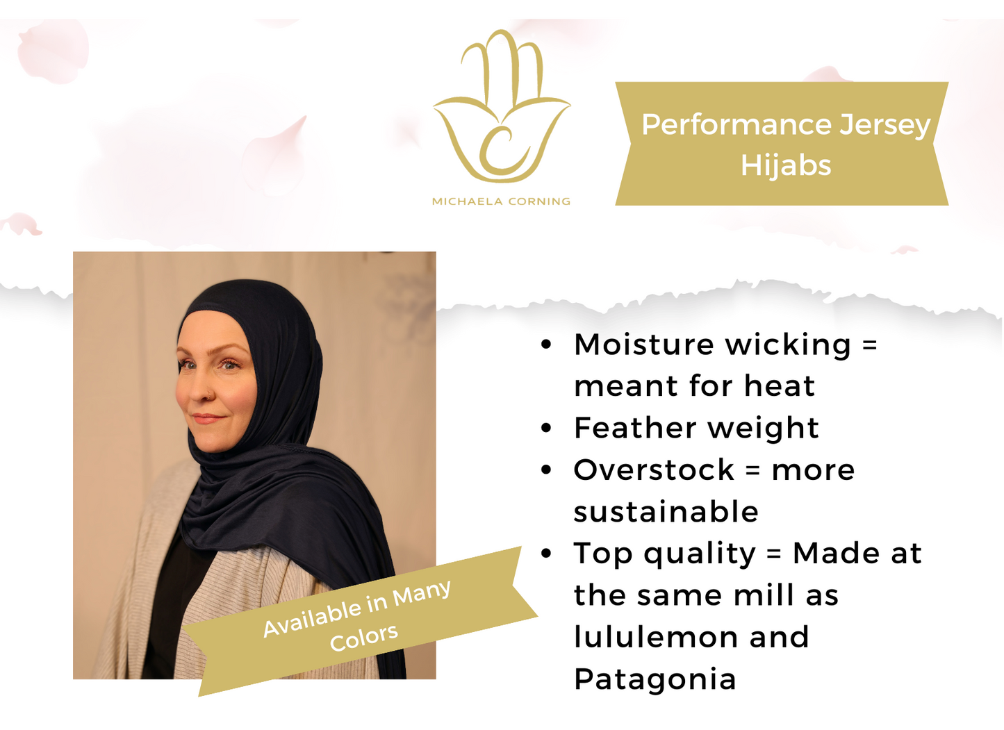 Performance Jersey Hijab: Light Aqua