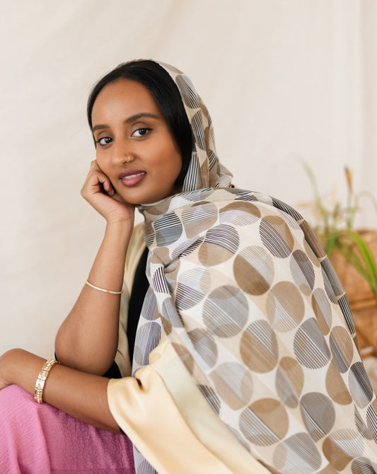 Chiffon Hijab: Sugar Cookie