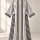 Up-cycled Pocket Anorak Abaya - Silver Filigree