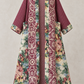 Up-cycled Pocket Anorak Abaya - Burgundy Bouquet