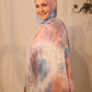 Tie Dye Jersey Hijab: Cotton Candy Cloud