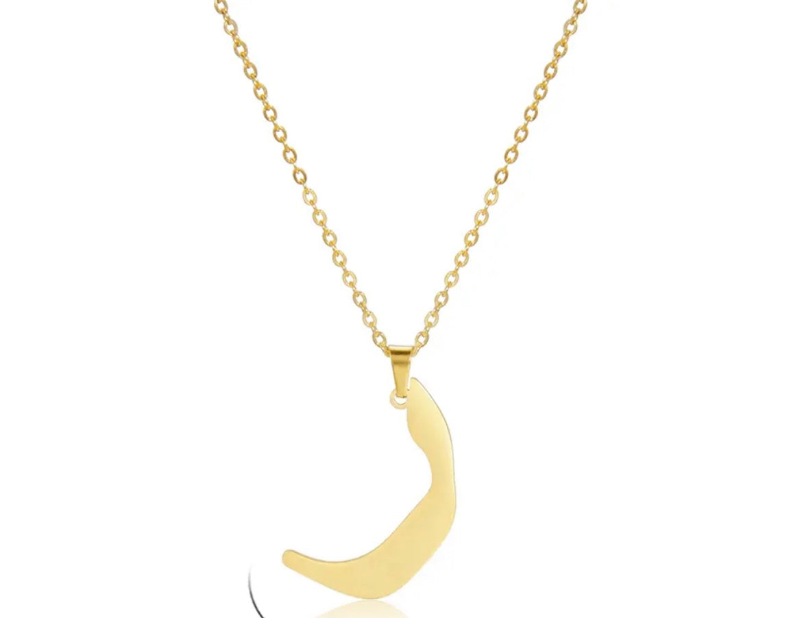 Gold Necklace: Sultana Arabic Letter