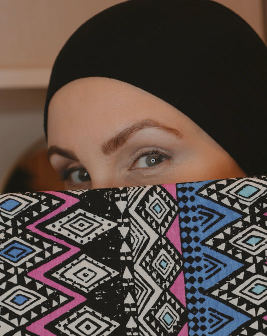 Printed Jersey Hijab: Rad City Life