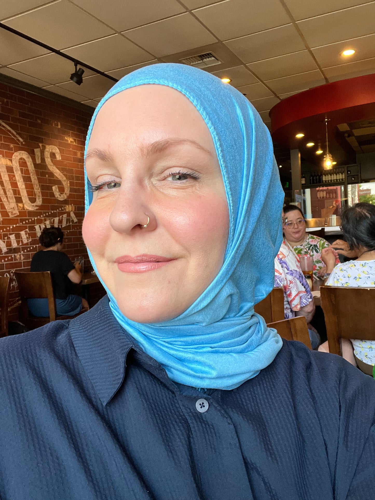 Performance Jersey Hijab: Ocean