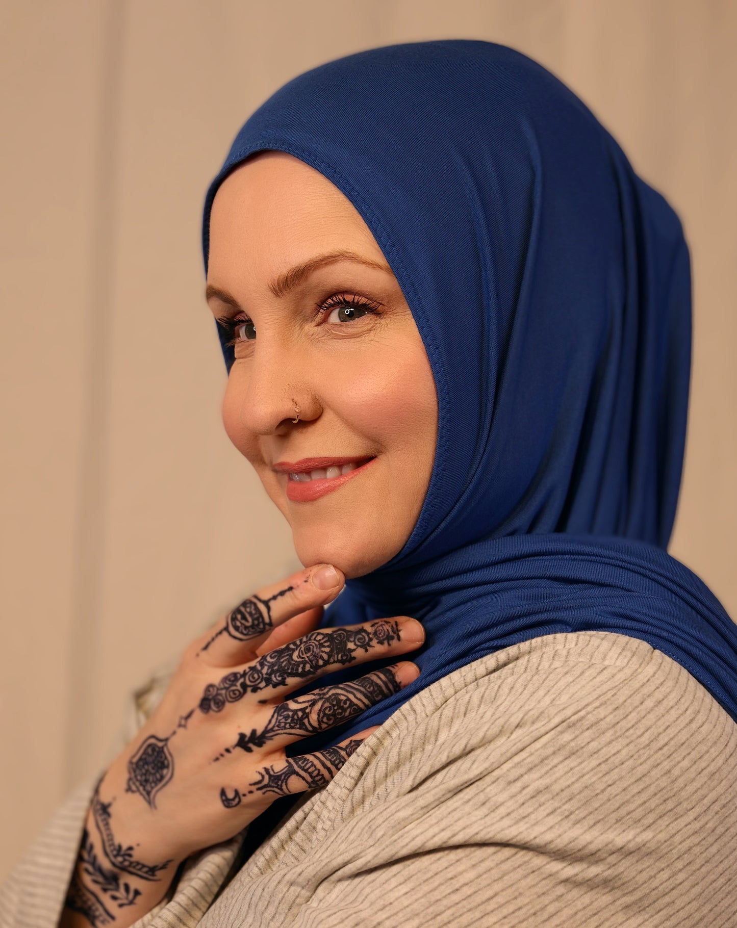 Jersey Hijab: Yale Blue