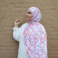 Printed Jersey Hijab: Summer Roses