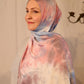 Tie Dye Jersey Hijab: Cotton Candy Cloud