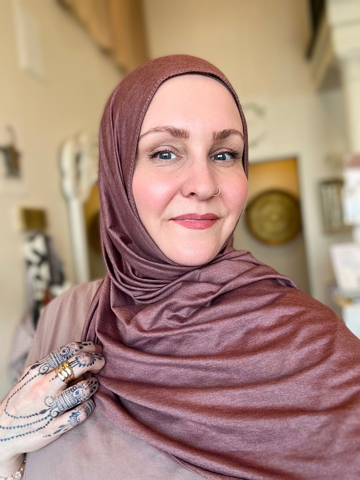 Performance Jersey Hijab: Mocha