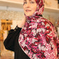 Printed Jersey Hijab: Pomegranates and Papillons