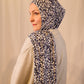 Printed Jersey Hijab: Playful Leopard