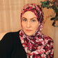 Printed Jersey Hijab: Pomegranates and Papillons