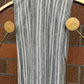 Solid Sparkle Jersey Hijab: Silver Grey Striped Lurex