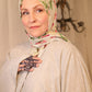 Printed Jersey Hijab: Cool Minty Floral