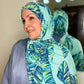 Printed Jersey Hijab: Havana Palms