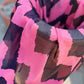 Signature MC Kimono: Pink Sherbet Zigzag