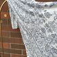 Printed Jersey Hijab: Delicate Floral Scrolls