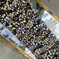 Printed Jersey Hijab: Pebble Waves in Black & Gold