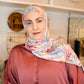 Printed Jersey Hijab: Island Punch