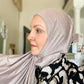 Performance Jersey Hijab: Oatmeal