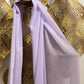 Crinkle Chiffon Hijab: Lavender Whisper