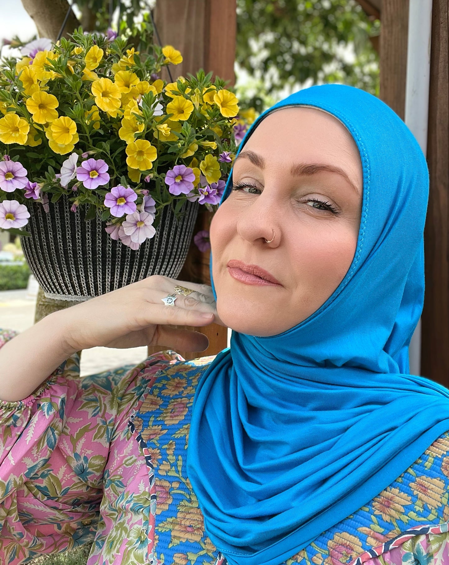 Jersey Hijab: Vivid Electric Azul