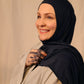 Performance Jersey Hijab: Navy Jagua