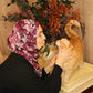Printed Jersey Hijab: Pomegranates and Papillons