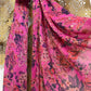 Crinkle Chiffon Hijab: Fuchsia Gala