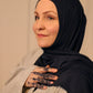 Performance Jersey Hijab: Navy Jagua