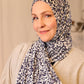 Printed Jersey Hijab: Playful Leopard