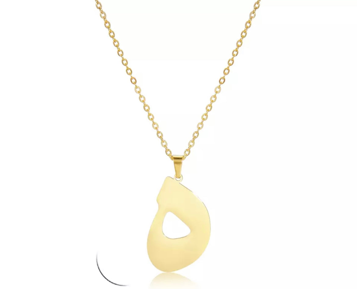 Gold Necklace: Sultana Arabic Letter