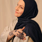 Performance Jersey Hijab: Navy Jagua