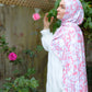 Printed Jersey Hijab: Summer Roses