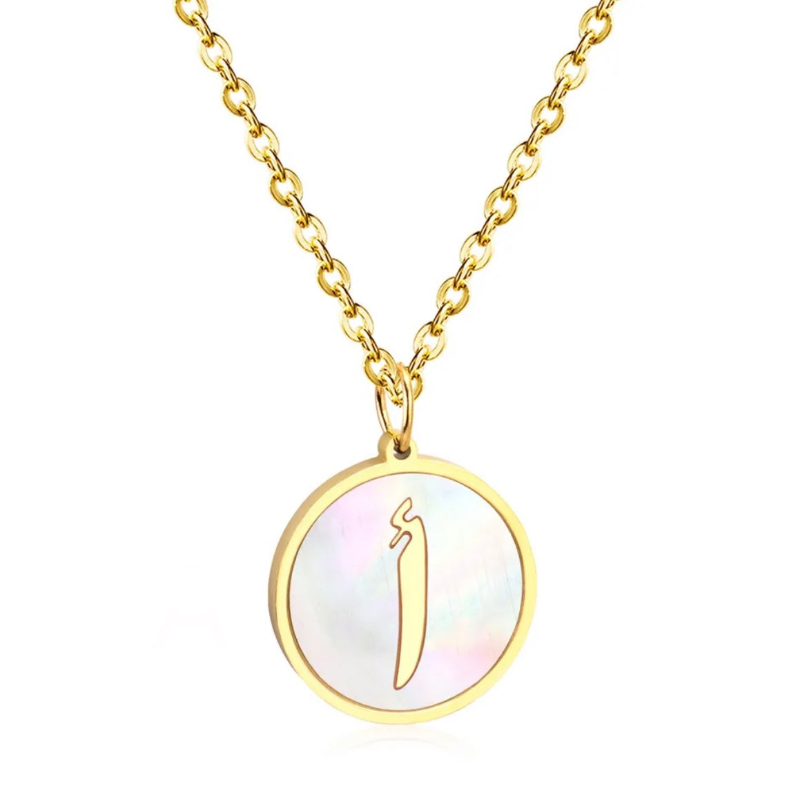 Arabic Letter Harf Necklace Chain Pendant – Arabian Jewelry